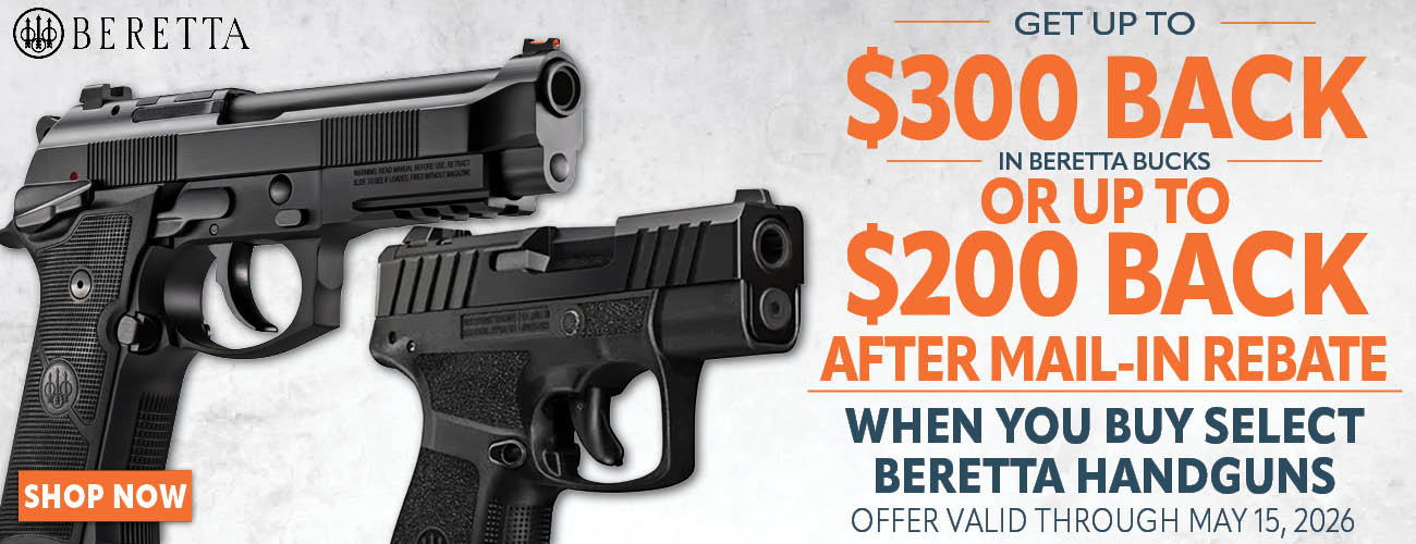 Beretta 2026 Pistols Rebate